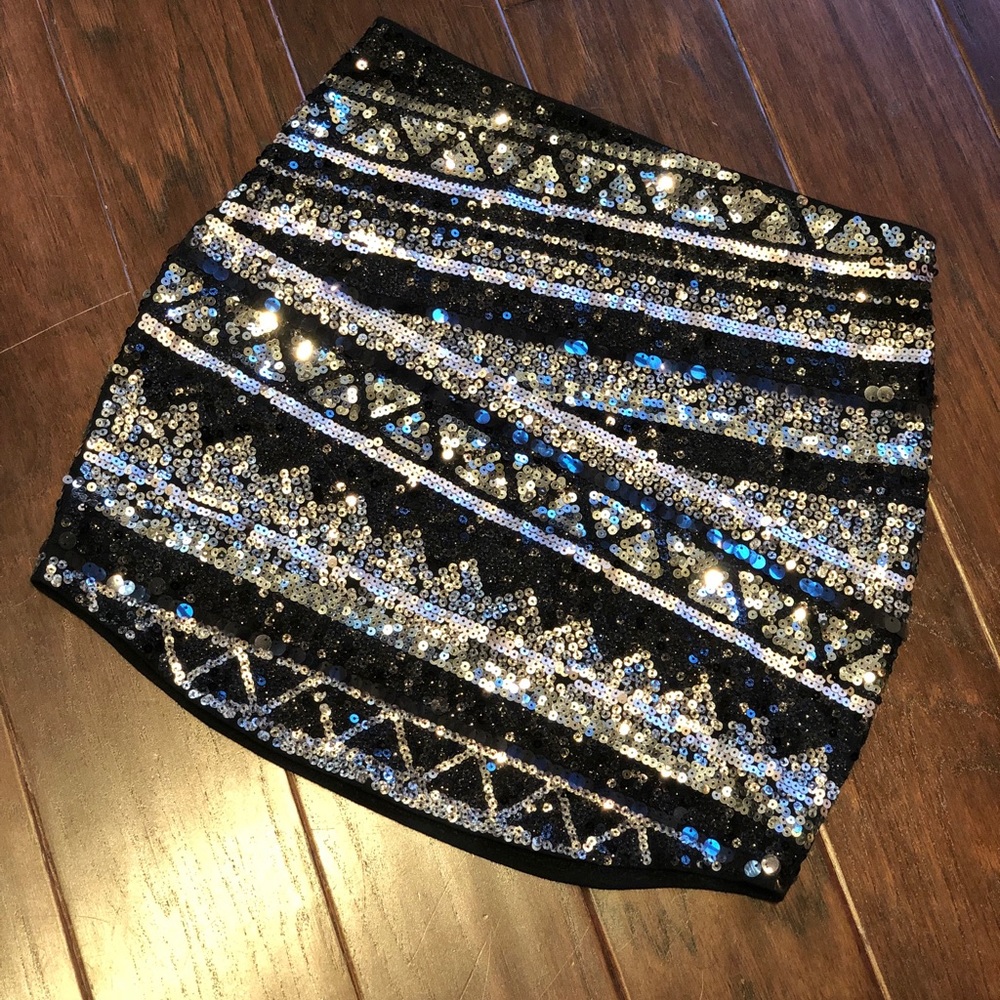 Sequin Party Mini Skirt Express Brand Size XS